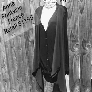 Anne Fontaine France Caped Cardigan